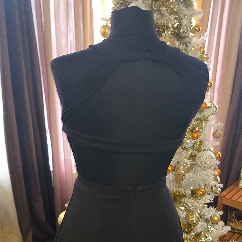 Elegant Black Mini Dress - Picture 8 of 16